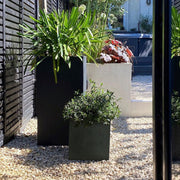 IDEALIST Lite Contemporary Flower Box Square Garden Planter, Light Concrete Outdoor Plant Pot H30 L30 W30 cm, 27L - Home & Garden > Lawn & Garden > Gardening > Pots & Planters > Planters