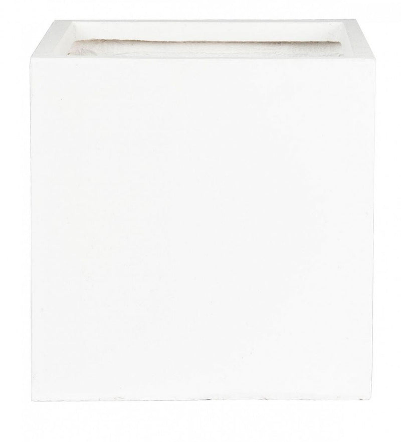 IDEALIST Lite Contemporary Flower Box Square Garden Planter, Faux Lead Concrete Outdoor Large Plant Pot H40 L40 W40 cm, 65L - Home & Garden > Lawn & Garden > Gardening > Pots & Planters > Planters