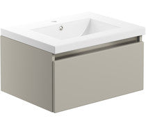 Cora 615mm 1 Drawer Wall Hung Basin Unit Inc. Basin -