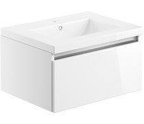 Cora 615mm 1 Drawer Wall Hung Basin Unit Inc. Basin -
