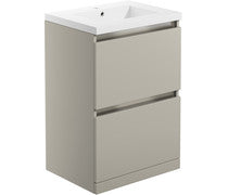 Cora 615mm 2 Drawer Floor Standing Basin Unit Inc. Basin -