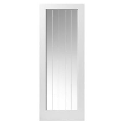 Cottage 5 1 Light White Primed Internal Door - All Sizes -