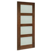 Coventry Walnut Prefinished Frosted Glazed Internal Door - All Sizes -