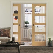 Coventry Oak Prefinished Glazed Internal Fire Door FD30 - All Sizes -