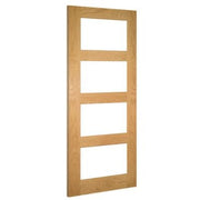 Coventry Oak Prefinished Glazed Internal Door - All Sizes -