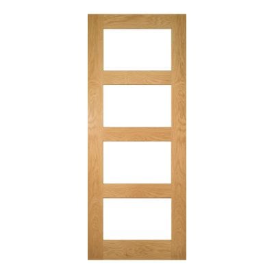 Coventry Oak Prefinished Glazed Internal Fire Door FD30 - All Sizes -