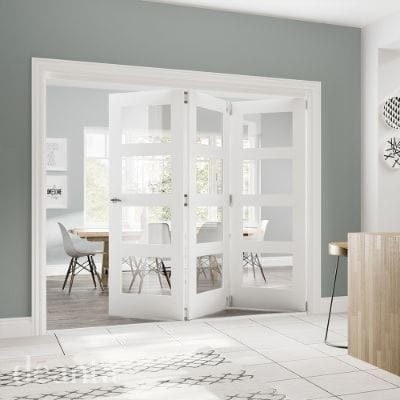 Coventry White Primed Glazed Internal Door - All Sizes -