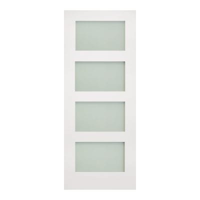 Coventry White Primed Frosted Glazed Internal Door - All Sizes -