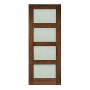 Coventry Walnut Prefinished Frosted Glazed Internal Door - All Sizes -