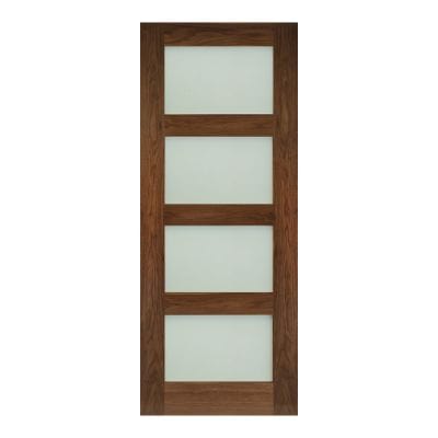 Coventry Walnut Prefinished Frosted Glazed Internal Door - All Sizes -