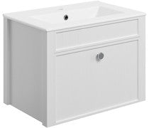 Cynthia 605mm Wall Hung Basin Unit & Basin -