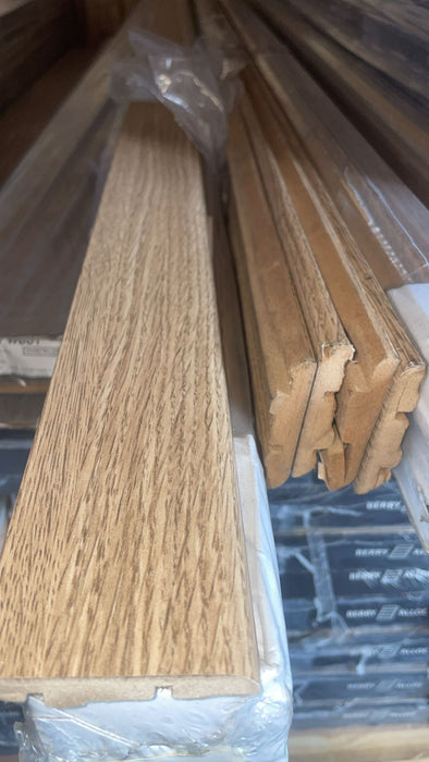 Pack of 4 x Berry Alloc Laminate Flooring Skirting 12mm x 60mm @ 2.4m Lengths - Smoked Oak 💥£19.99 Per Pack💥 Clearance Warehouse