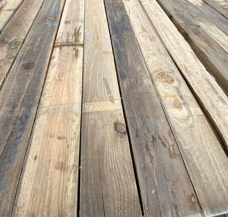 Bulk Buy Pack Of 50 x Heat Treated Larch Rustic Planks - 3m x 115mm x 20mm (4x1) 💥£195 Inc Vat💥 Perfect For DIY Wood Making sheds, decking, cladding, fencing, animal pens and so much more.