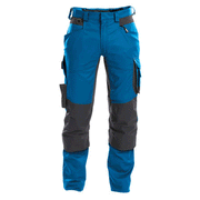 DASSY Dynax 200980 Stretch Kneepad Work Trousers Azure Blue - KNEE PAD TROUSERS