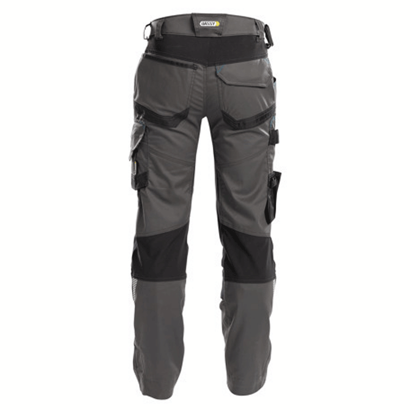 DASSY Dynax 200980 Stretch Kneepad Work Trousers Grey/Black - KNEE PAD TROUSERS