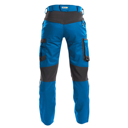 DASSY Helix 200973 Stretch Work Trousers Azure Blue - CARGO & COMBAT TROUSERS