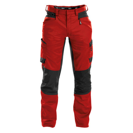 DASSY Helix 200973 Stretch Work Trousers Red - CARGO & COMBAT TROUSERS