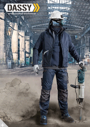 DASSY Magnetic 200908 Water-Repellent Holster Pocket Multi-Pocket Kneepad Trousers Brown - KNEE PAD TROUSERS