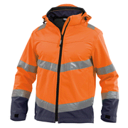 DASSY Malaga 300329 Hi-Vis Softshell Work Jacket Various Colours - HI-VIS JACKETS & COATS