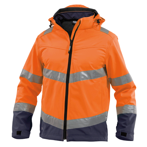 DASSY Malaga 300329 Hi-Vis Softshell Work Jacket Various Colours - HI-VIS JACKETS & COATS
