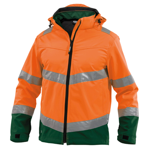 DASSY Malaga 300329 Hi-Vis Softshell Work Jacket Various Colours - HI-VIS JACKETS & COATS