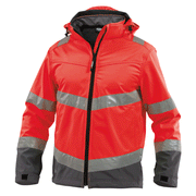 DASSY Malaga 300329 Hi-Vis Softshell Work Jacket Various Colours - HI-VIS JACKETS & COATS