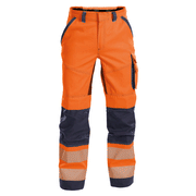 DASSY Odessa 200984 Hi-Vis Kneepad Multi-Pocket Trousers Orange 31" Waist, Short Leg - HI-VIS TROUSERS
