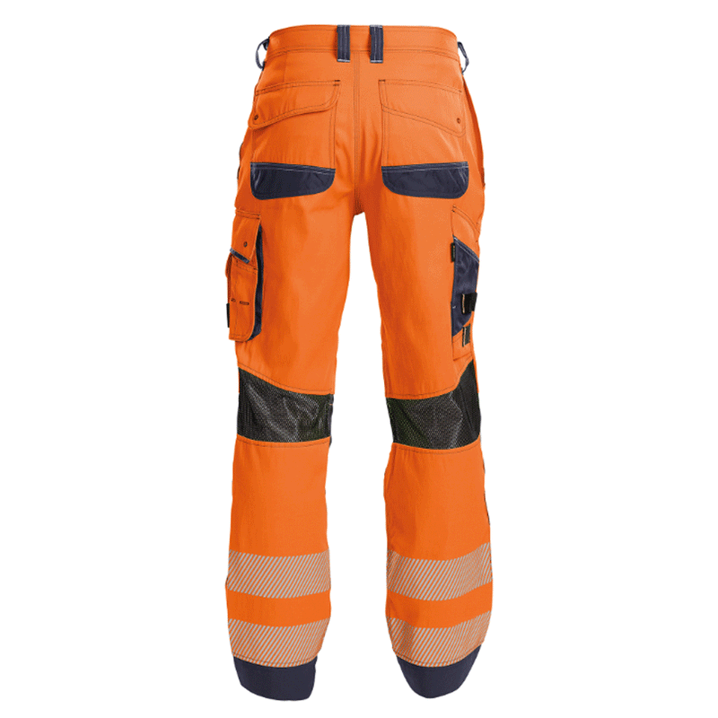 DASSY Odessa 200984 Hi-Vis Kneepad Multi-Pocket Trousers Orange - HI-VIS TROUSERS