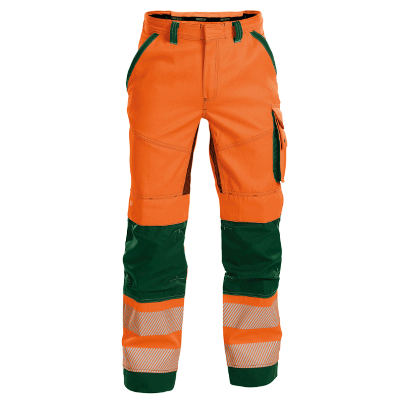 DASSY Odessa 200984 Hi-Vis Kneepad Multi-Pocket Trousers Orange - HI-VIS TROUSERS