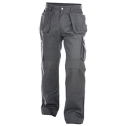 DASSY Oxford 200444 Kneepad Holster Pocket Work Trousers Grey - KNEE PAD TROUSERS