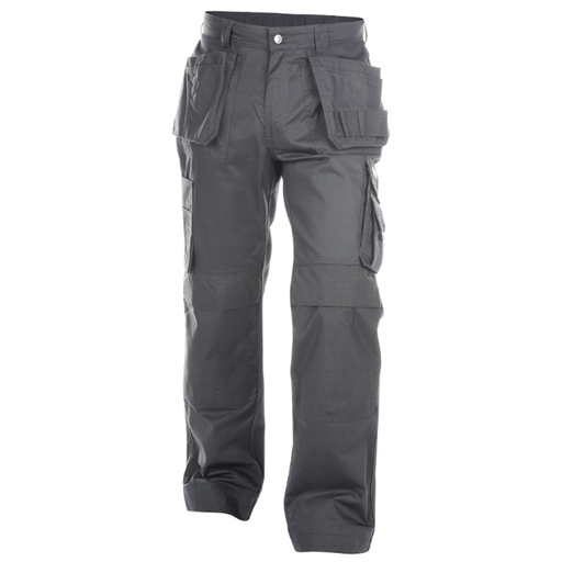 DASSY Oxford 200444 Kneepad Holster Pocket Work Trousers Grey - KNEE PAD TROUSERS