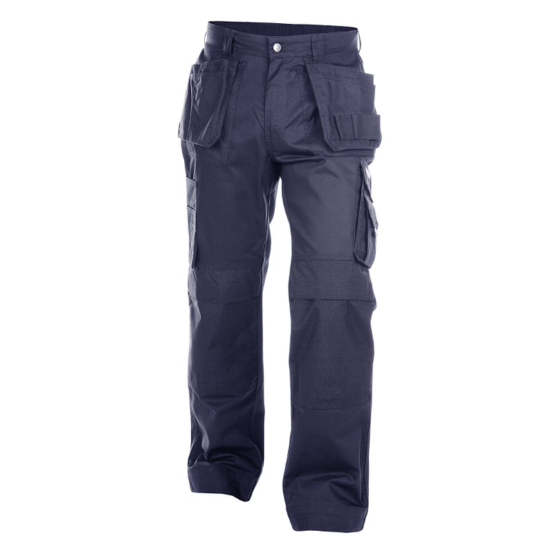 DASSY Oxford 200444 Kneepad Holster Pocket Work Trousers Navy Blue - KNEE PAD TROUSERS