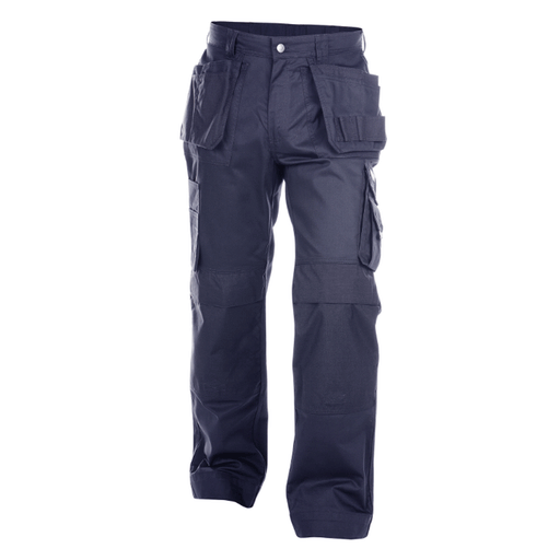 DASSY Oxford 200444 Kneepad Holster Pocket Work Trousers Navy Blue - KNEE PAD TROUSERS