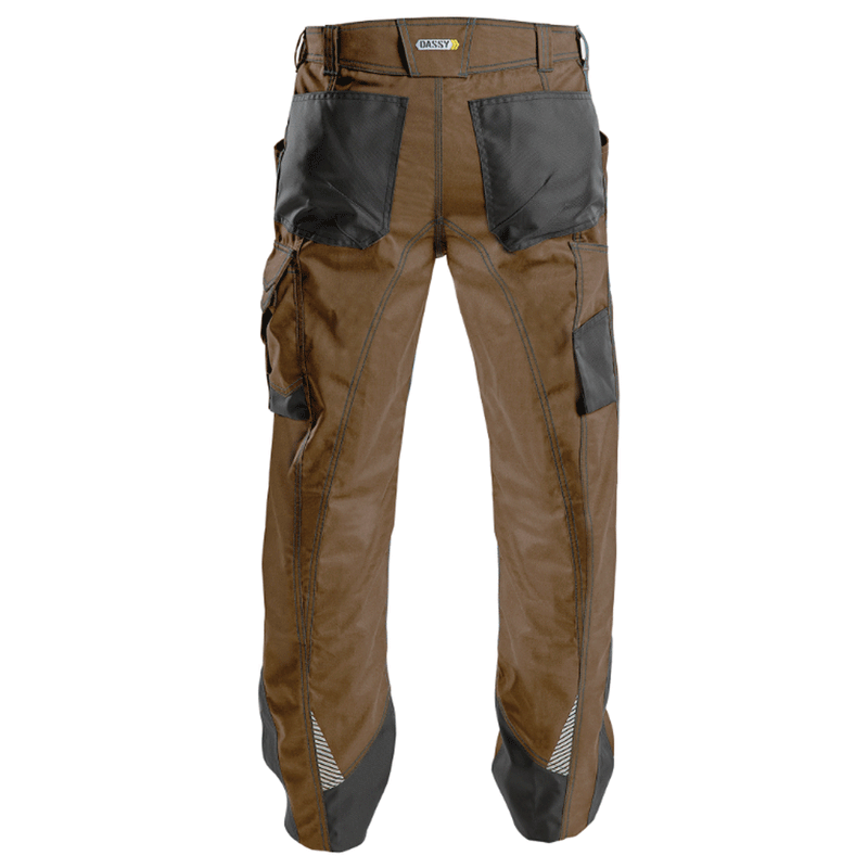 DASSY Spectrum 200892 Water-Repellent Trousers Brown - CARGO & COMBAT TROUSERS