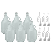 Glass Demijohn 5L 6 Pack Swing Top Cap, Airlock & Bung - Arts & Entertainment > Hobbies & Creative Arts > Homebrewing & Winemaking Supplies Costwise Home Brewing