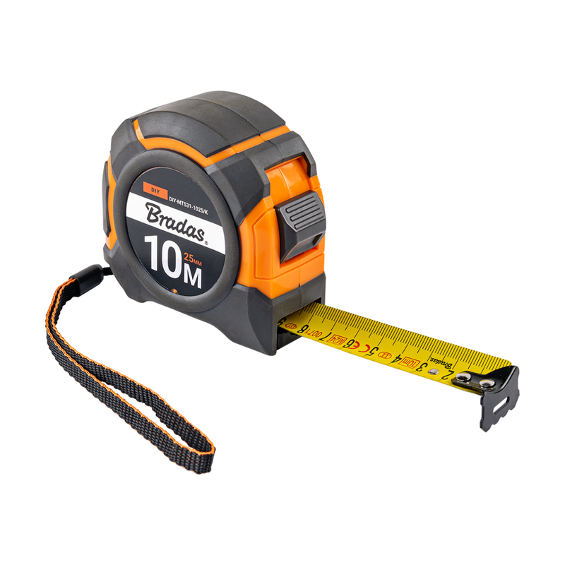 Snap Tape Measure 25mm Wide with Belt Clip (5m-10m) - Hardware > Tools > Measuring Tools & Sensors > Tape Measures Garden tools & Accesories