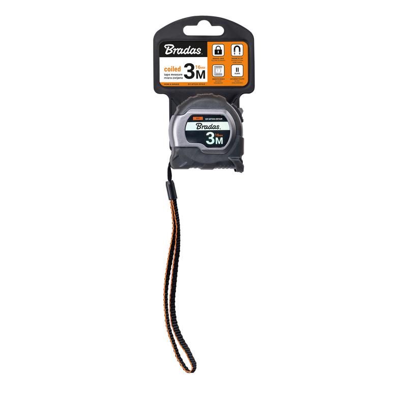 COAL Tape Measure 16mm Wide with Magnetic Tip and Belt Clip (3m) - Hardware > Tools > Measuring Tools & Sensors > Tape Measures Garden tools & Accesories