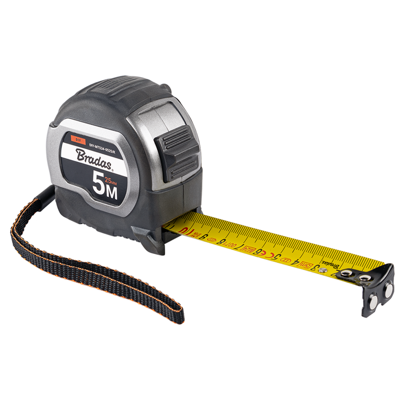COAL Tape Measure 25mm Wide with Magnetic Tip and Belt Clip (5m-8m) - Hardware > Tools > Measuring Tools & Sensors > Tape Measures Garden tools & Accesories