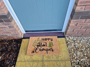 Doormat 60cm x 40cm - 'Happy Camper' - Absorbent Coir Mat for Indoor/Outdoor - Home & Garden > Decor > Door Mats Garden watering