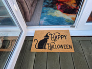 Doormat 60cm x 40cm - 'Happy Halloween' - Absorbent Coir Mat for Indoor/Outdoor - Home & Garden > Decor > Door Mats Garden watering