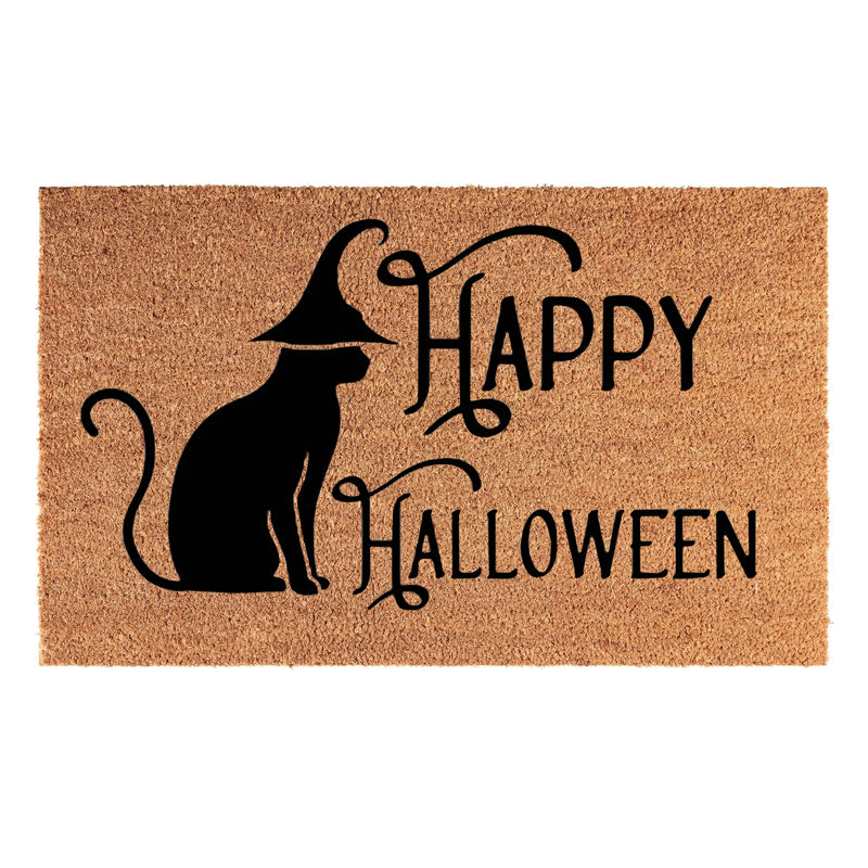Doormat 60cm x 40cm - 'Happy Halloween' - Absorbent Coir Mat for Indoor/Outdoor - Home & Garden > Decor > Door Mats Garden watering