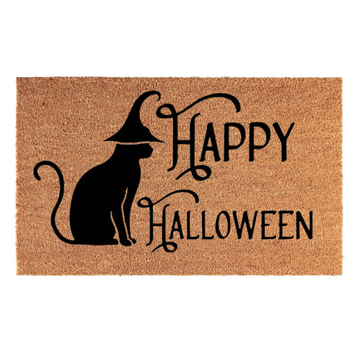 Doormat 60cm x 40cm - 'Happy Halloween' - Absorbent Coir Mat for Indoor/Outdoor - Home & Garden > Decor > Door Mats Garden watering