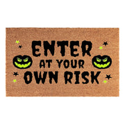 Doormat 60cm x 40cm - 'Enter At Your Own Risk' - Absorbent Coir Mat for Indoor/Outdoor - Home & Garden > Decor > Door Mats Garden watering