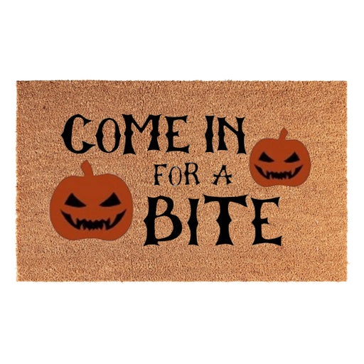 Doormat 60cm x 40cm - 'Come In For A Bite' - Absorbent Coir Mat for Indoor/Outdoor - Home & Garden > Decor > Door Mats Garden watering