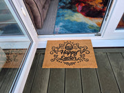 Doormat 60cm x 40cm - 'Happy Easter' - Absorbent Coir Mat for Indoor/Outdoor - Home & Garden > Decor > Door Mats Garden watering
