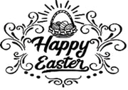 Doormat 60cm x 40cm - 'Happy Easter' - Absorbent Coir Mat for Indoor/Outdoor - Home & Garden > Decor > Door Mats Garden watering