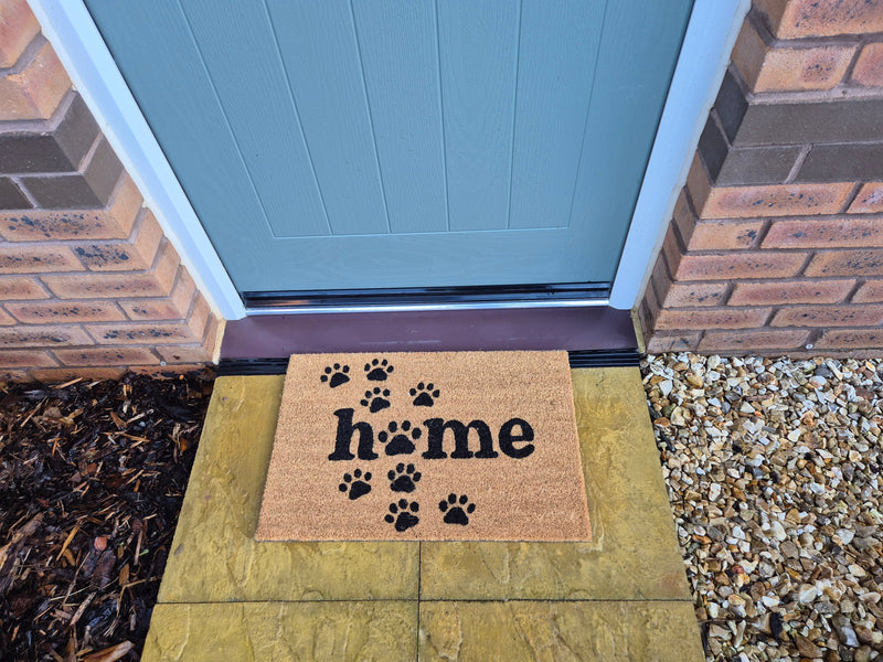 Doormat 60cm x 40cm - 'Home' (Paws) - Absorbent Coir Mat for Indoor/Outdoor - Home & Garden > Decor > Door Mats Garden watering