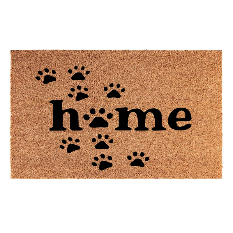 Doormat 60cm x 40cm - 'Home' (Paws) - Absorbent Coir Mat for Indoor/Outdoor - Home & Garden > Decor > Door Mats Garden watering