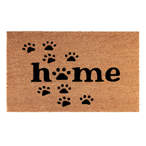 Doormat 60cm x 40cm - 'Home' (Paws) - Absorbent Coir Mat for Indoor/Outdoor - Home & Garden > Decor > Door Mats Garden watering