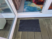 Rubber Doormat 60cm x 40cm - 'Welcome' (Flower) - Absorbent Coir Mat for Indoor/Outdoor - Home & Garden > Decor > Door Mats Garden watering